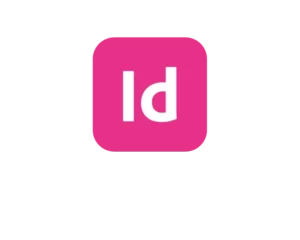 Logo rose d’Adobe InDesign représentant l’un des logiciels phares de Virginie Gerberon, graphiste et concepteur UI/UX à Bordeaux