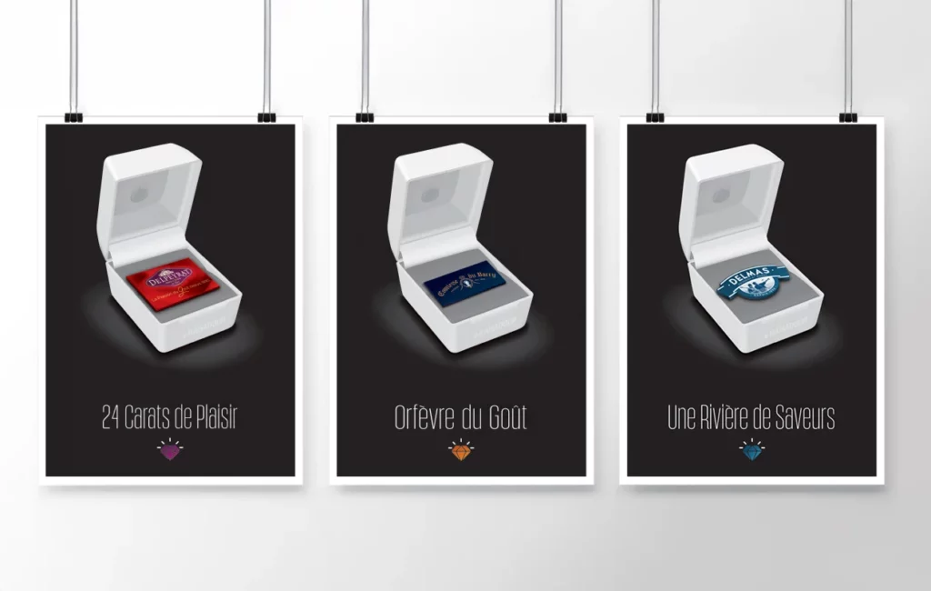 série d’affiches Maïsadour design publicitaire concept premium