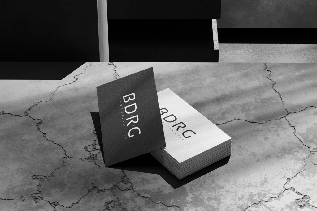 carte de visite avocat design sobre BDRG