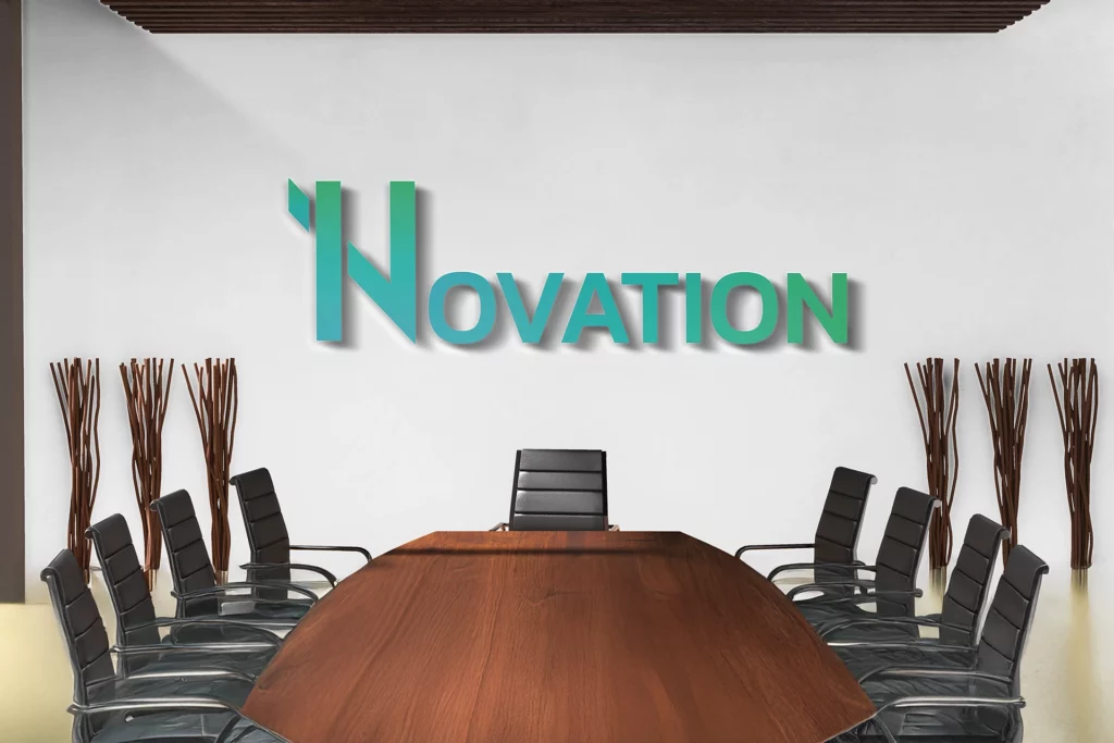 signalétique intérieure Novation salle réunion