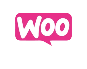 Logo rose de WooCommerce, outil de création e-commerce utilisé par Virginie Gerberon, conceptrice UI/UX basée à Bordeaux